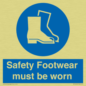 Safety Footwear must be worn
